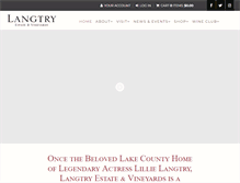 Tablet Screenshot of langtryestate.com